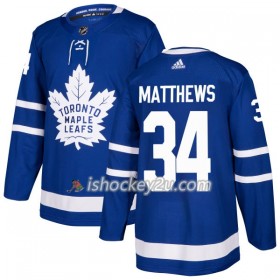 Mænd NHL Toronto Maple Leafs Trøje Auston Matthews 34 Adidas 2017-2018 Blå Authentic